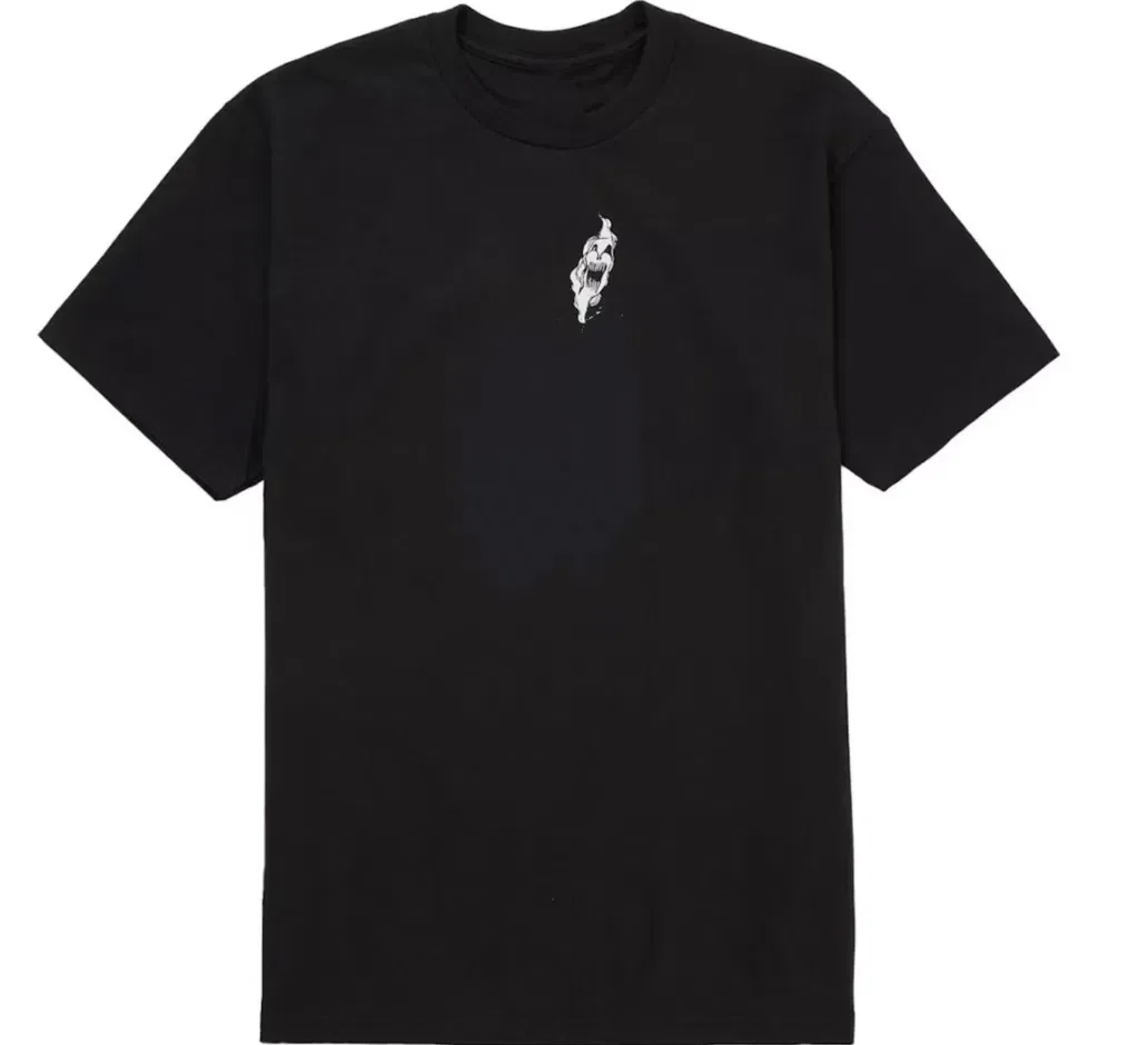 Sp Ghost Face Print T-Shirt Black